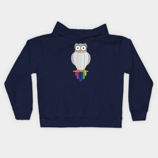 Rainbow Owl Kids Hoodie